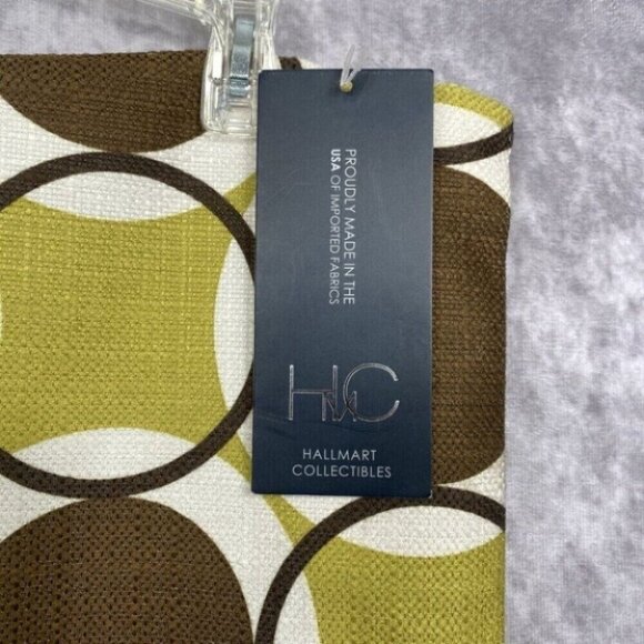 Hallmark Collectibles Pillow Cover 18x18 Kaleidoscope Green Brown 68335 - Picture 3 of 9